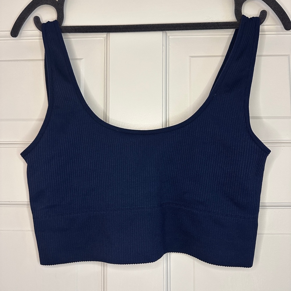 GAP Deep Blue Ribbed Tank Top